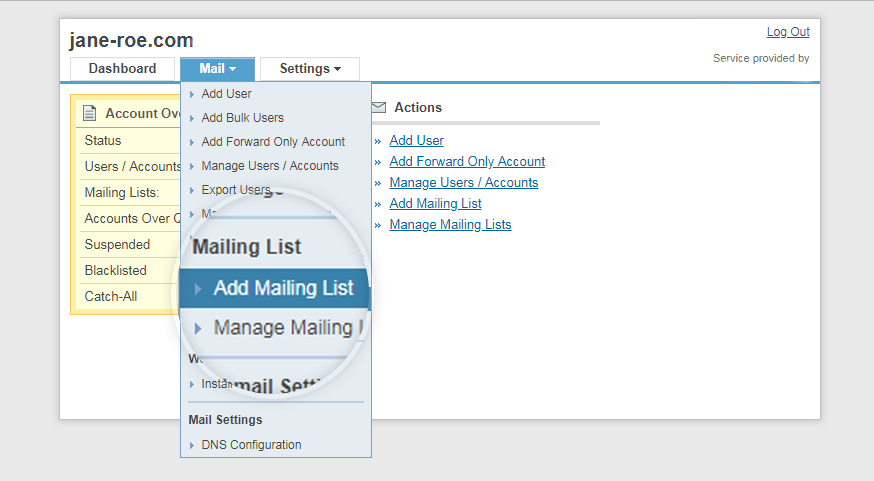 Add mailing list